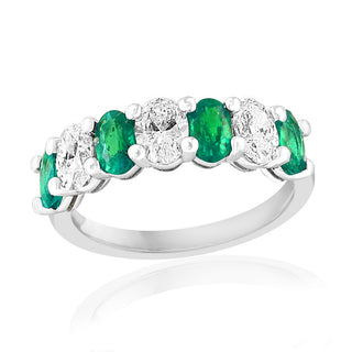 Emerald and Diamonds Band