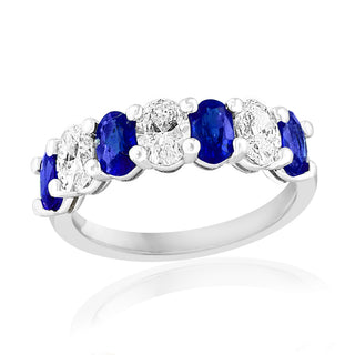Sapphire and Diamond Band