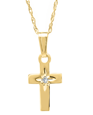 14KY GOLD 15" 0.007CT DIAMOND