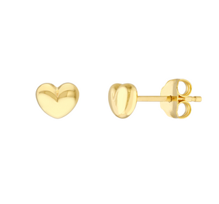 Puffy Heart Studs