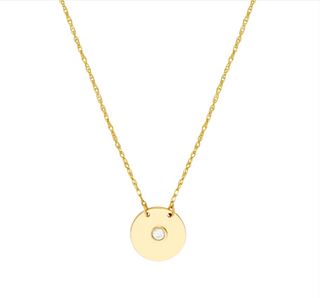 Diamond Disc Pendant