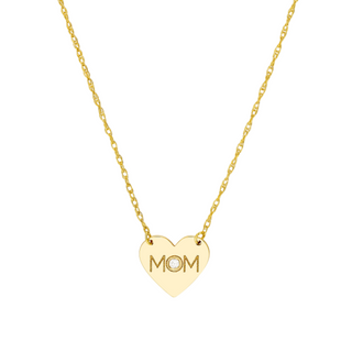 "Mom" Heart Necklace