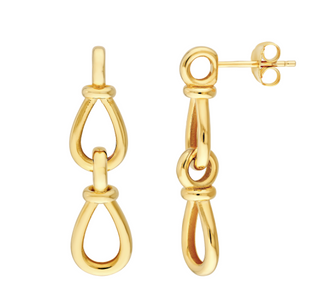Teardrop Knot Drop Earrings