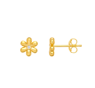 Puff Flowers Studs