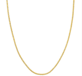 14KT TWO-TONE GOLD 18" 2.4MM E
