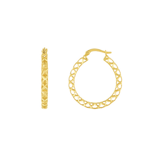 Filigree Hoop Earrings