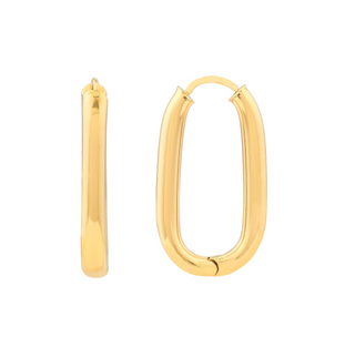 Oval Hoop Earrings