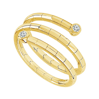 14KY GOLD 0.05CT DIAMOND SPIRA