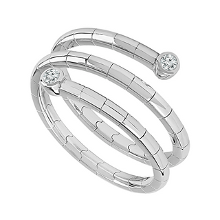 14WY GOLD 0.05CT DIAMOND SPIRA