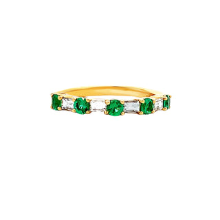 Baguette emerald band