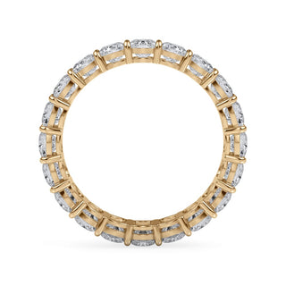 Cushion Cut Gallery Eternity Ring