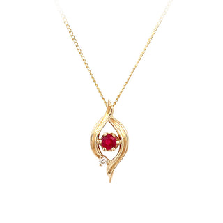 Vintage ruby pendant