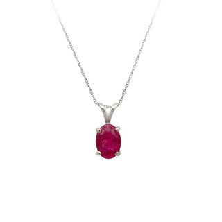 Vintage ruby solitaire pendant