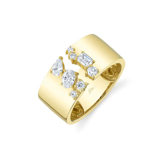 14KY WIDE DIAMOND FASHION RING