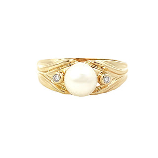 14KY GOLD VINTAGE PEARL RING W