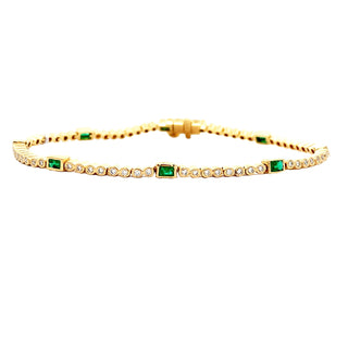 18k Emerald bracelet