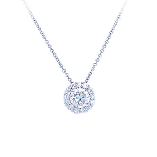 DIAMOND HALO PENDANT (1CT CENTER)