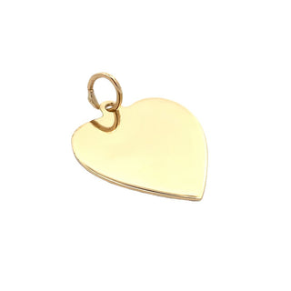 14KY GOLD 3/4" VINTAGE HEART D