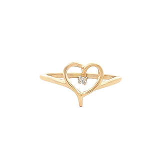 SMALL VINTAGE OPEN HEART RING