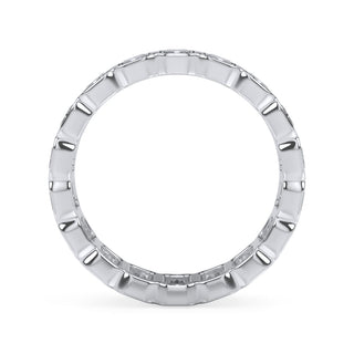 Radiant Cut Bezel Set Eternity Ring