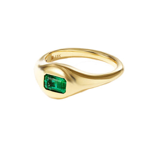 Emerald dome ring