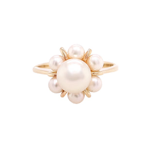 14KY GOLD VINTAGE ROUND PEARL