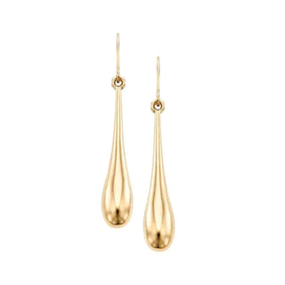 Gold teardrop earrings