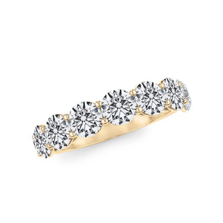 Round Brilliant Cut 7 Stone Ring