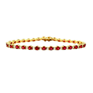 Ruby tennis bracelet