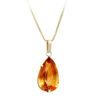 Vintage citrine pendant