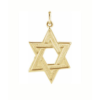 14KY TEXTURED STAR OF DAVID