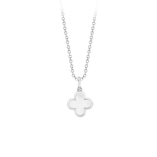 14KW SMALL PEARL CLOVER PENDANT