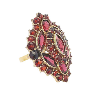 Vintage Bohemian garnet ring