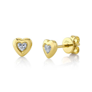 14KY DIAMOND HEART STUDS