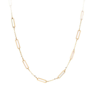 Pearl station necklace