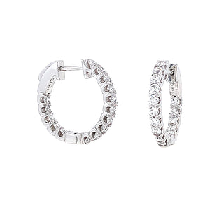 1-1/2CT LAB GROWN DIAMOND HOOPS