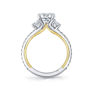 2-TONE RING MOUNTING WITH DIAMONDS