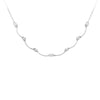 NECKLACE WITH SCALLOPED CENTER