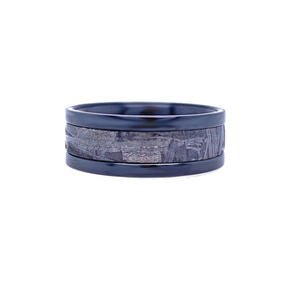 ZIRCONIUM & METEORITE WEDDING BAND