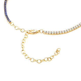 Sapphire/diamond necklace