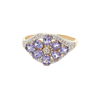 Vontage tanzanite ring