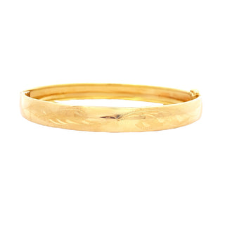 Wide Vintage gold bangle