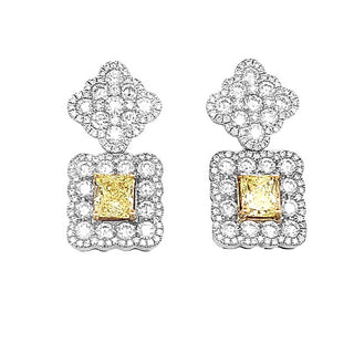 18KW GOLD VINTAGE 2CT YELLOW &