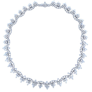 Diamond garland necklace