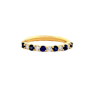 Sapphire & diamond band