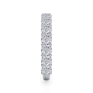 Cushion Cut U Scallop 3/4 Eternity Ring