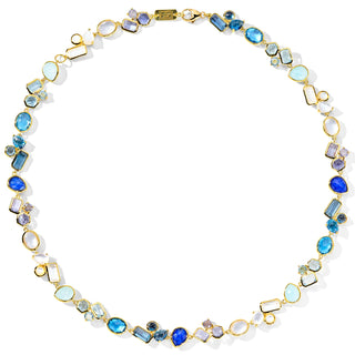 Ipolita blue cluster necklace