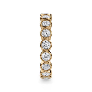 Round Brilliant Cut Bezel Set Eternity Band