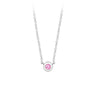 14KW PINK SAPPHIRE NECKLACE
