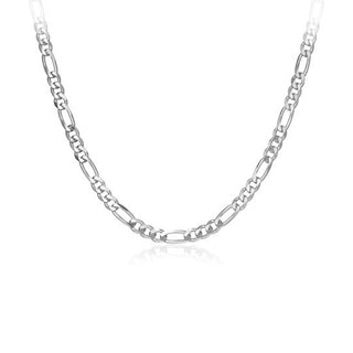 Silver 20" Figaro chain